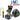 HVAC tools including a manifold gauge set, pressure gauge, and compressor with HVD Exclusive branding.