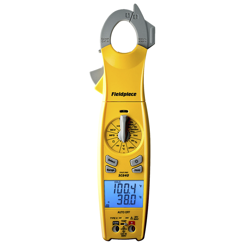 FIELDPIECE True RMS Clamp Meter with Swivel AAC Clamp Head