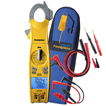 FIELDPIECE True RMS Clamp Meter with Swivel AAC Clamp Head