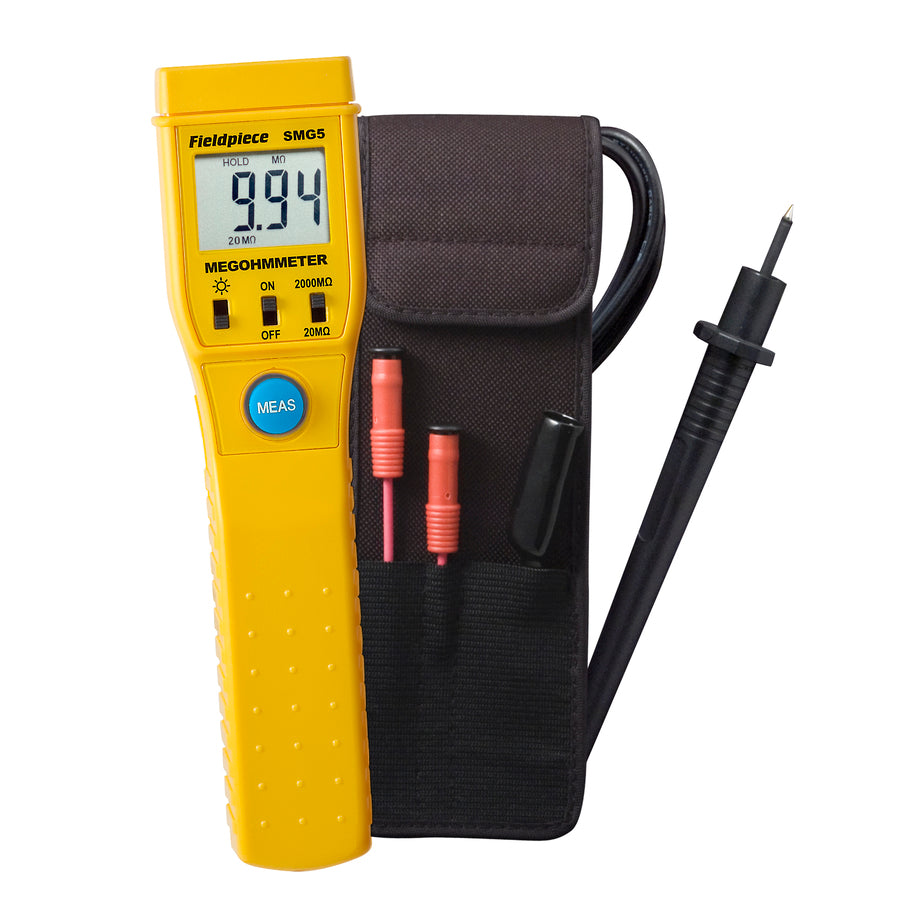FIELDPIECE Megohm Meter with Leads, Clips & Case
