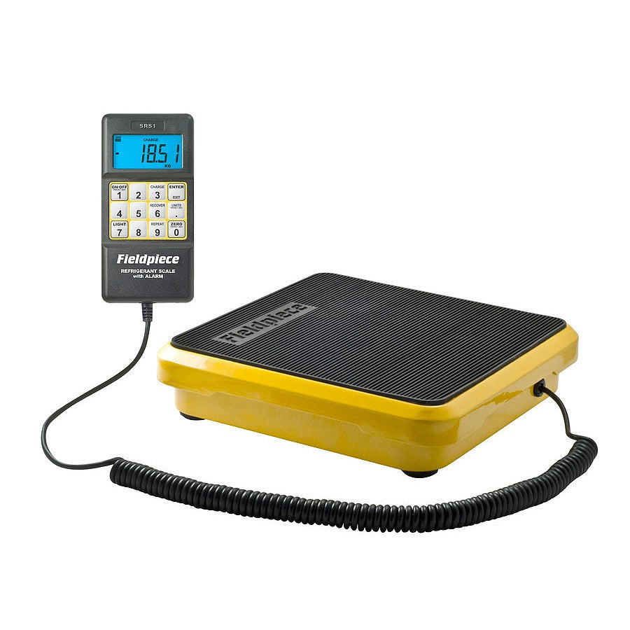 FIELDPIECE Economy 50 kg Refrigerant Weighing Scales with Case—Perfect for low volume bottles