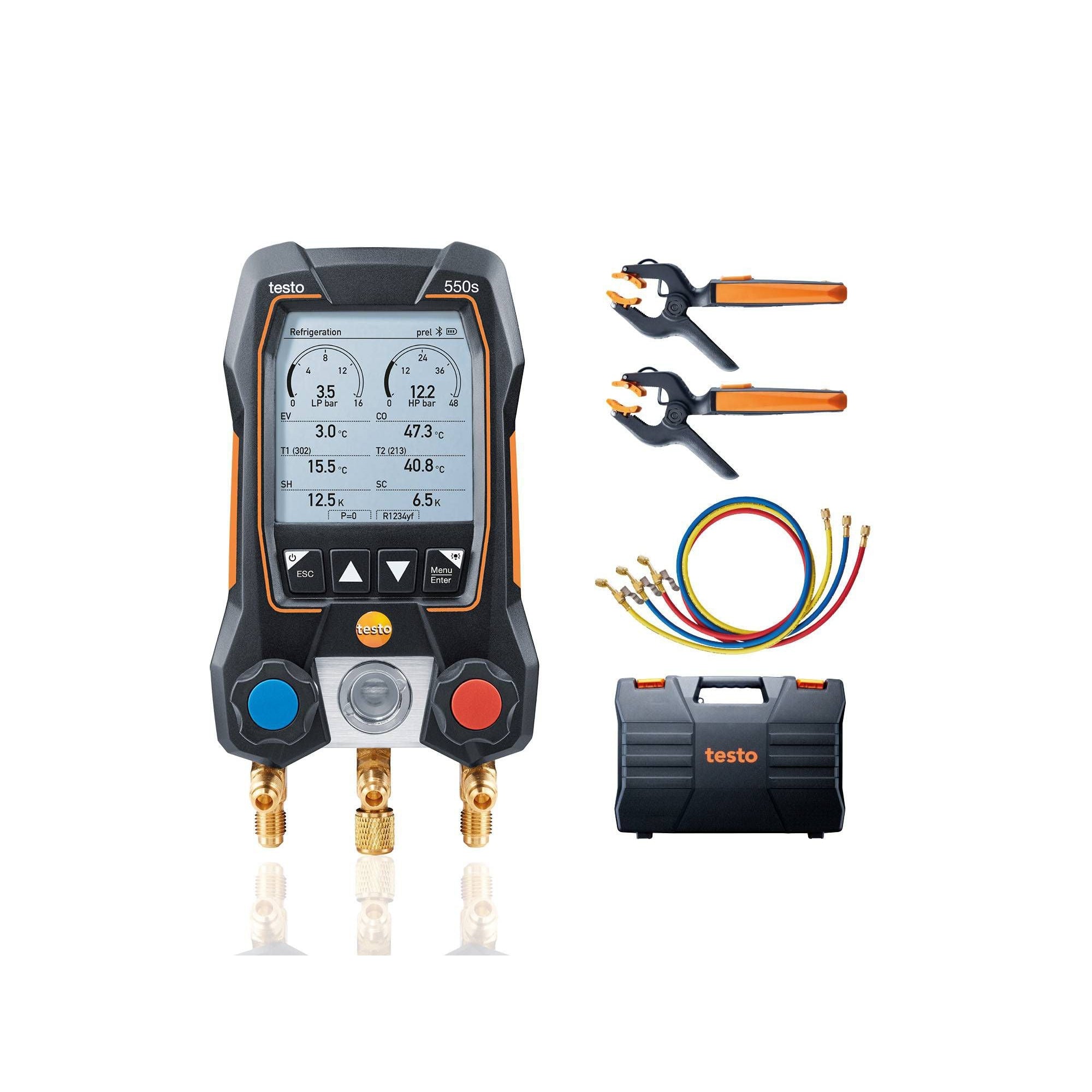 550s SMART KIT—digital Manifold, 2 Thermometers, Hoses, Smart App +