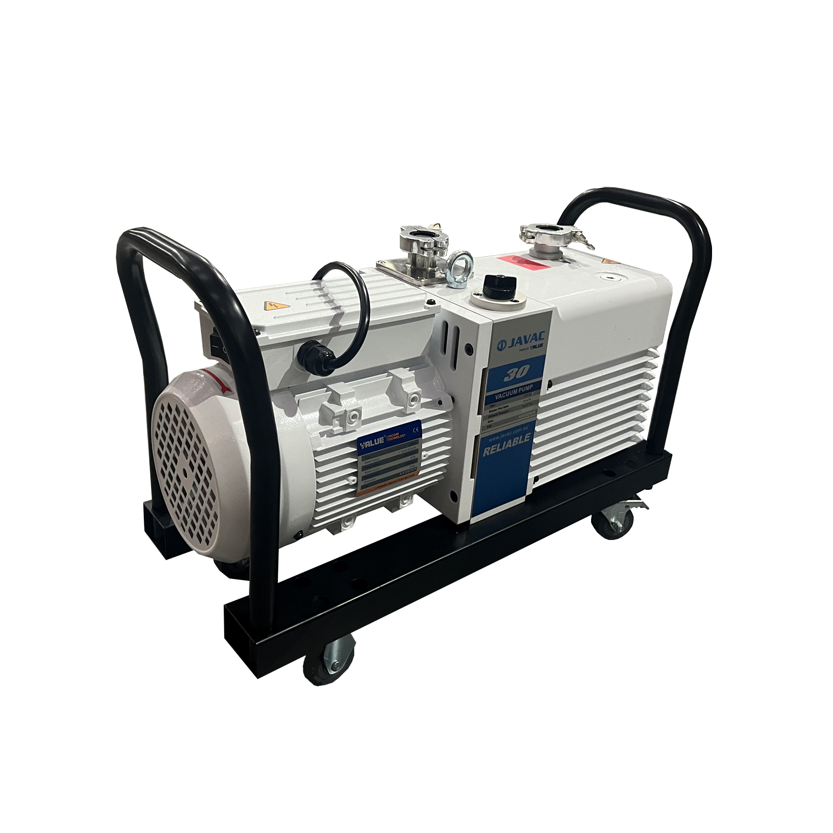 VACUUM PUMP—Dual Stage, 30 m3/h - WITH TROLLEY